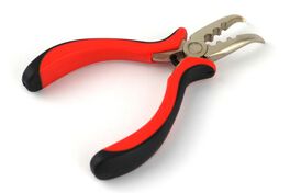 PINCE POUR EXTENSIONS DE CHEVEUX AVEC UNE POINTE COURBÉE