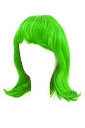PERRUQUE VERTE SYNTHÉTIQUE